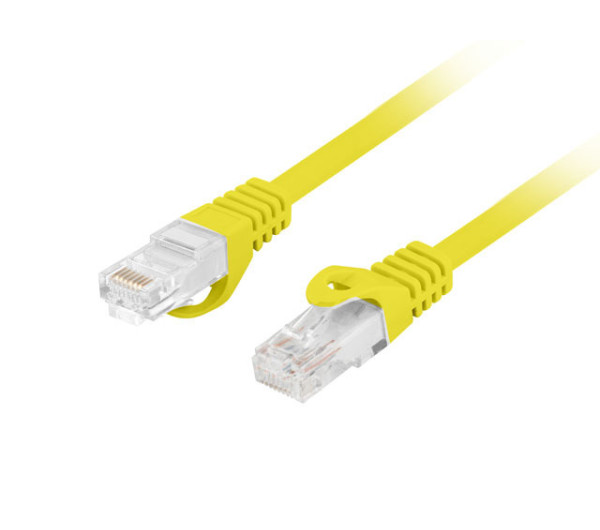 Lanberg PCU6-10CU-0300-Y Cat.6 U/UTP LSZH CU AWG26 árnyékolatlan sárga patch kábel 3m