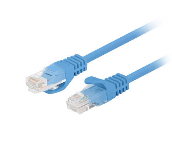 Lanberg PCU6-20CC-0200-B Cat.6 UTP PVC CCA AWG26 árnyékolatlan kék patch kábel 2m 10db/csomag