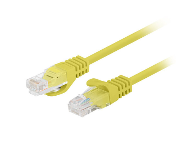 Lanberg PCU6-20CC-0200-Y Cat.6 UTP PVC CCA AWG26 árnyékolatlan sárga patch kábel 2m 10db/csomag