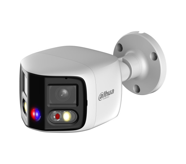 Dahua IPC-PFW3849S-A180-E2-AS-PV-0280B Kültéri, 2x4MP, WizSense, 2,8mm, IR/LED 25m, Full-Color, TiOC IP Panoráma csőkamera