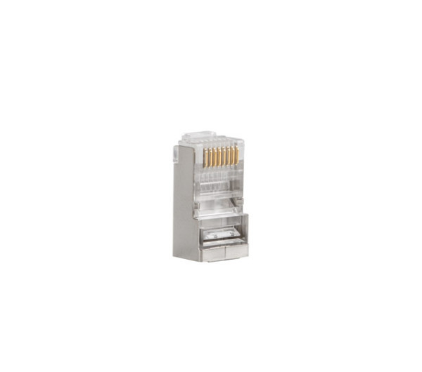 Lanberg PLS-5000EZ Cat.5e FTP RJ45 8P8C moduláris árnyékolt átvezetős csatlakozó dugó 100db/csomag