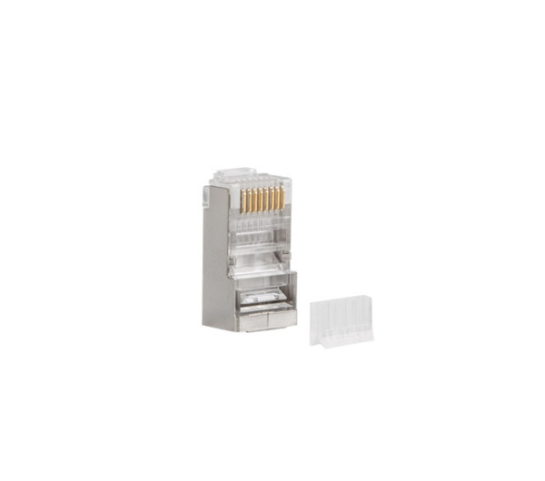 Lanberg PLS-6000 Cat.6 FTP RJ45 8P8C univerzális árnyékolt inzerteres csatlakozó dugó 100db/csomag