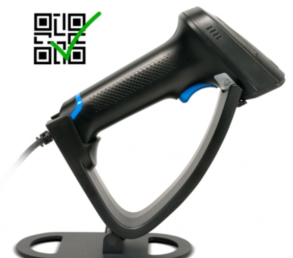 POLPOS PS-100 2D vonalkódolvasó állvánnyal (vezetékes)