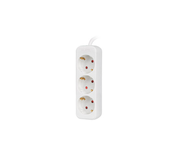 Lanberg PS0-03F-0150-W 3x Schuko aljzat 10A 1.5m fehér elosztósor