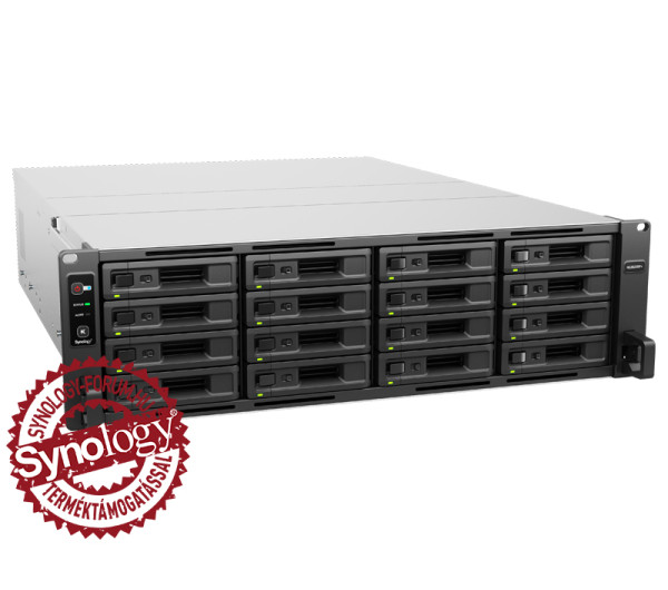 Synology RackStation RS2825RP+ (8GB) 16x SSD/HDD lemezes 3U rackbe szerelhető NAS + regisztrációs kártya