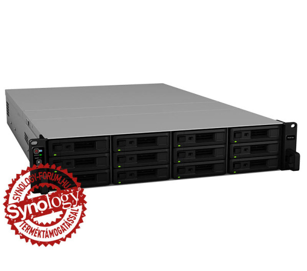 Synology RackStation RS3618xs (8GB) 12x SSD/HDD lemezes 2U rackbe szerelhető NAS + regisztrációs kártya