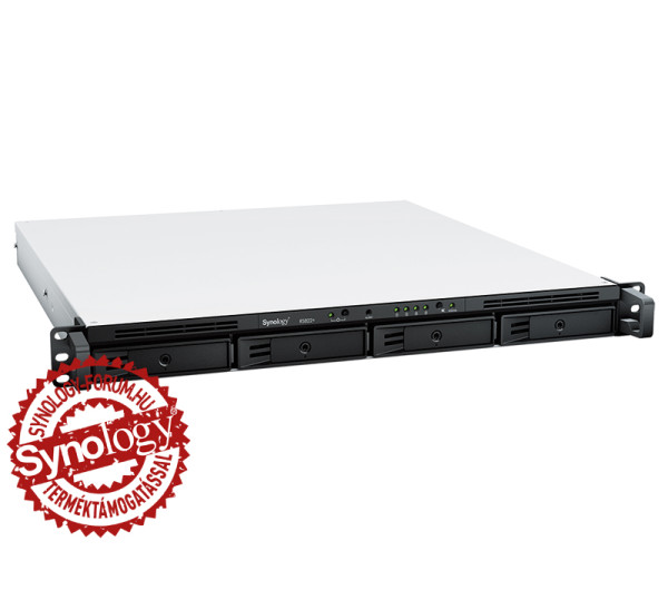 Synology RackStation RS826RP+ (4GB) 4x SSD/HDD lemezes 1U rackbe szerelhető NAS + regisztrációs kártya