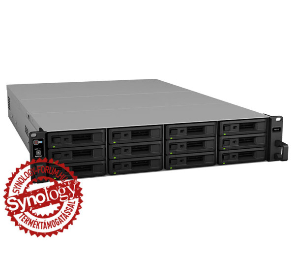 Synology RX1217 12x SSD/HDD lemezes 2U rackbe szerelhető NAS tárhelybővítő