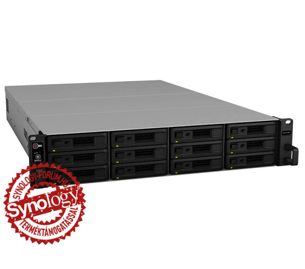 Synology RX1217RP 12x SSD/HDD lemezes 2U rackbe szerelhető  NAS tárhelybővítő