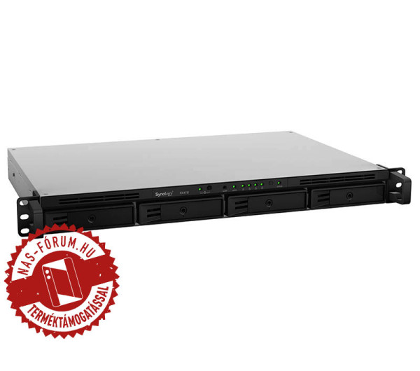 Synology RX426 4x SSD/HDD lemezes 1U rackbe szerelhető NAS tárhelybővítő + regisztrációs kártya