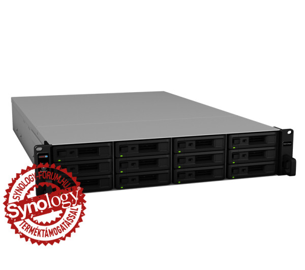 Synology RXD1219sas 12x SSD/HDD lemezes 2U rackbe szerelhető NAS tárhelybővítő + regisztrációs kártya