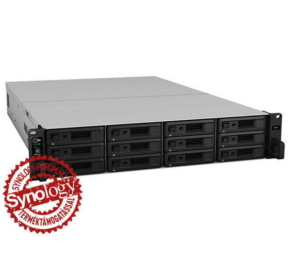 Synology SA3610 (16GB) 12x SSD/HDD lemezes 2U rackbe szerelhető NAS + regisztrációs kártya