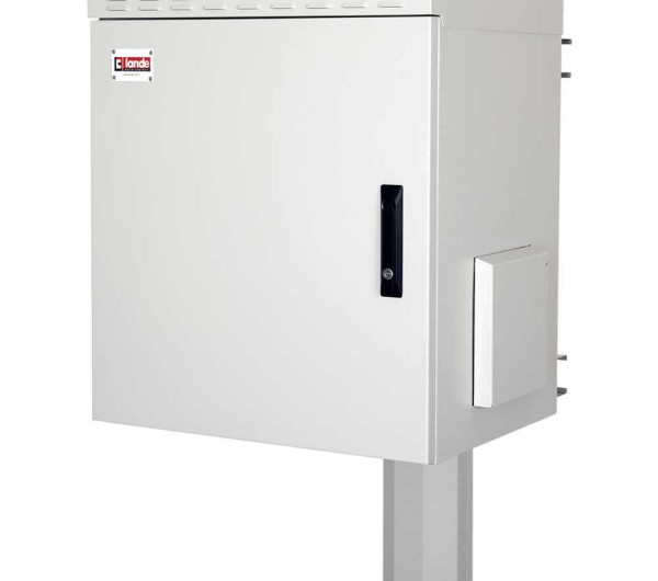 Lande LN-SBO-IP5512U6045-LG SAFEbox 19" 12U 600x450 kültéri szürke fali rack szekrény