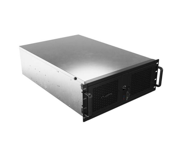 Lanberg SC01-6504-12B 19" 4U SZÉL:430mm MÉLY:650mm MAG:176mm 5x 120 mm-es PWM ventilátorral ATX/ITX/Micro-ATX/E-ATX  rack szerver ház