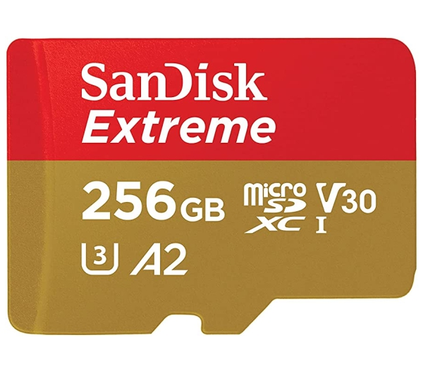 SanDisk, SD Kártya, 256GB, Extreme, 190Mb/s