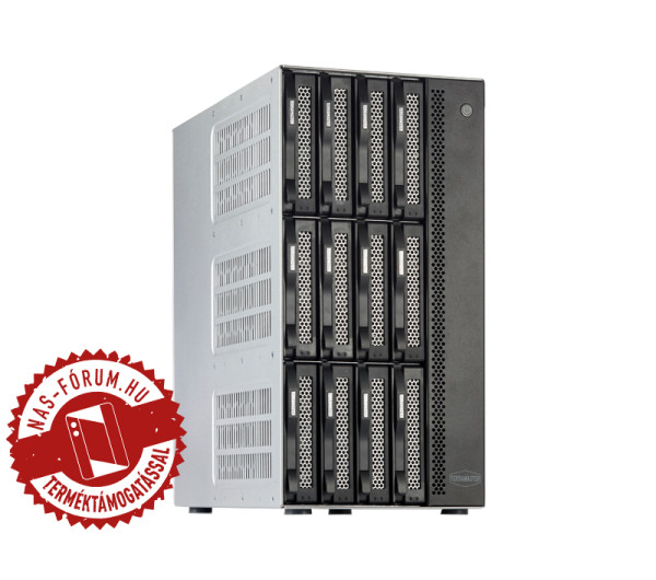 TerraMaster T12-500 Pro (16GB) 12x SSD/HDD lemezes MAX:264TB asztali NAS
