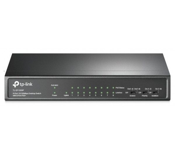 TP-LINK TL-SF1009P 9-Port 10/100Mbps Desktop Switch