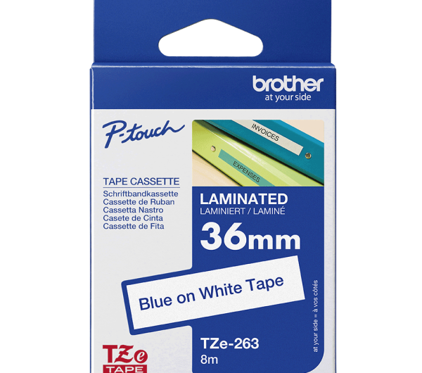 Brother TZe-263 36 mm széles 8 m hosszú szalagkazetta 