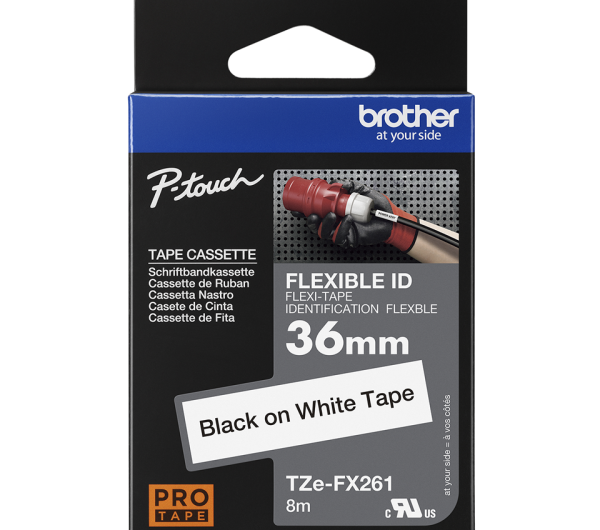 Brother TZe-FX261 36 mm széles 8m hosszú szalagkazetta