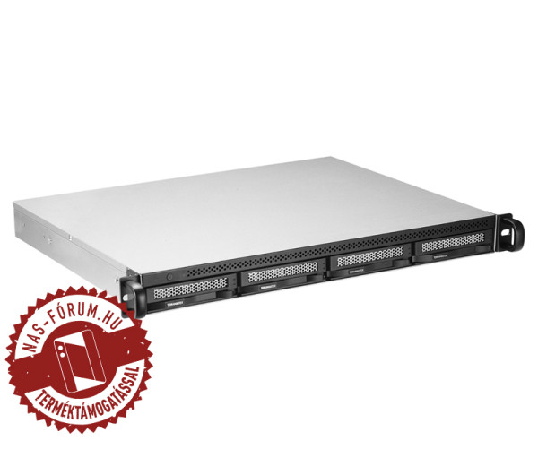 TerraMaster U4-500 (8GB) 4x SSD/HDD lemezes MAX:96TB 1U rackbe szerelhető NAS
