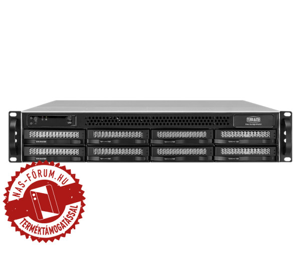 TerraMaster U8-725 (16GB) 8x SSD/HDD lemezes MAX:240TB 2U rackbe szerelhető NAS