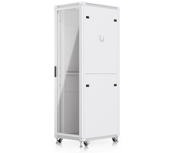 Ubiquiti UACC-RACK-42U-800-G 19" 42U 1966x600x800 MAX:800kg üvegajtós fehér álló rack szekrény