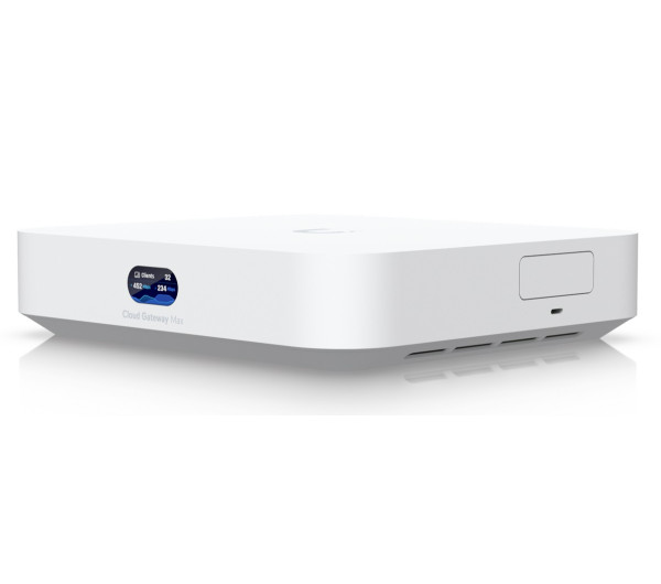 Ubiquiti UniFi UCG-Max 1x2.5GbE WAN 4x2.5GbE LAN port USB-C beépített 512 GB NVMe SSD Cloud Gateway Max
