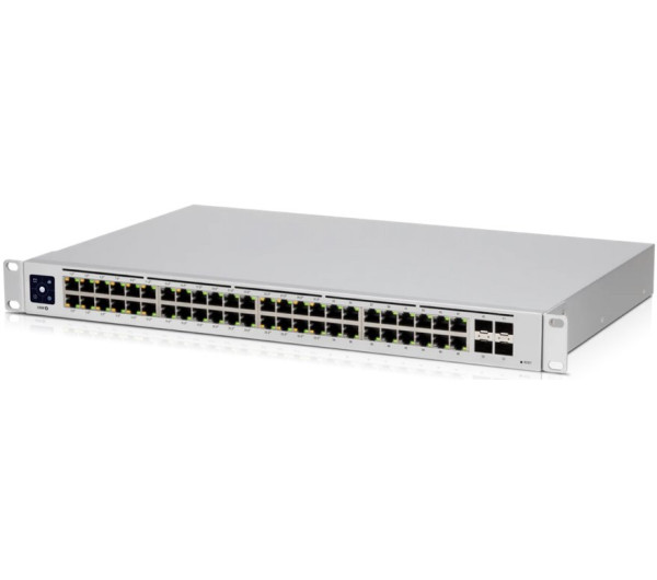 Ubiquiti UniFi USW-48-POE 48port GbE LAN 32x PoE+ 4xGbE SFP port L2 menedzselhető switch
