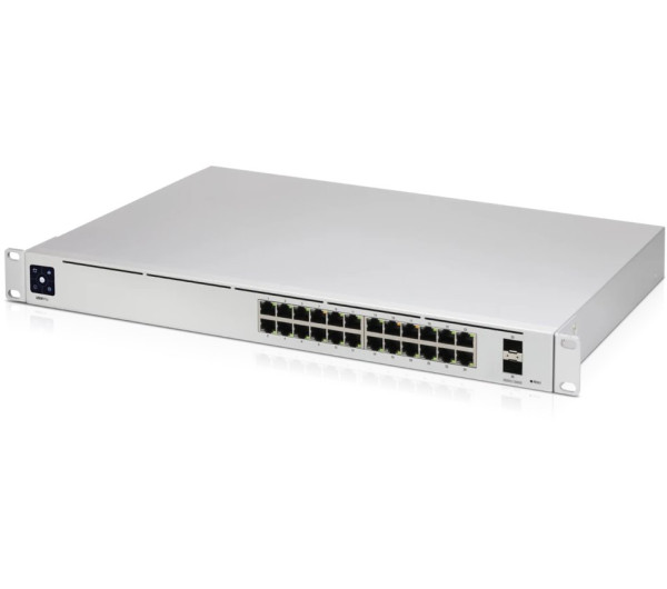 Ubiquiti UniFi USW-PRO-24 Gen2 24port GbE LAN 2xSFP+ port L3 menedzselhető switch