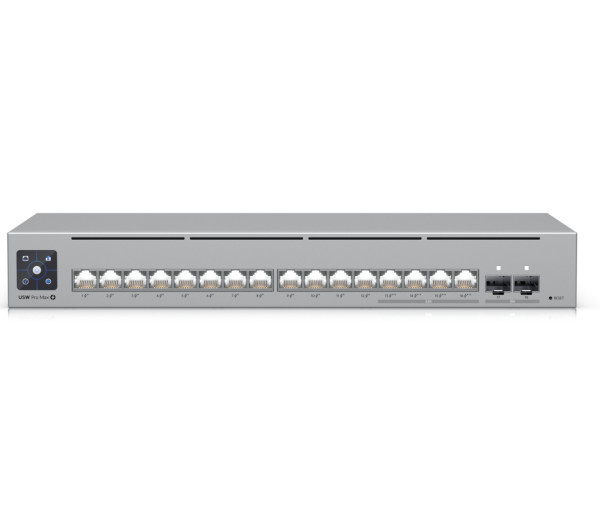 Ubiquiti USW-Pro-Max-16 12port GbE LAN 4x2.5GbE Multi-Gigabit LAN 2x SFP+ port L3 menedzselhető switch