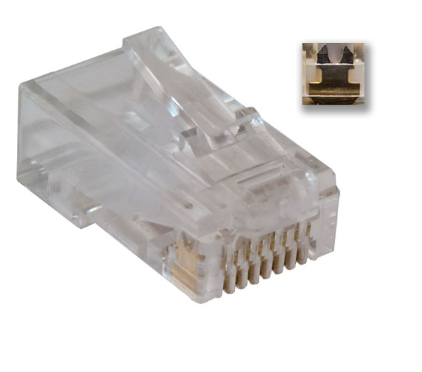 RAIN UTD5880 Cat5e UTP 8P8C dugó patch kábelhez 100db/csomag