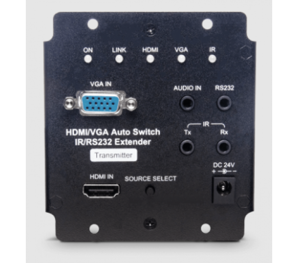 SCT 4K VGA/HDMI Auto-Switch & IR/RS232/POH HDBaseT Extender 70 Méter hatótáv