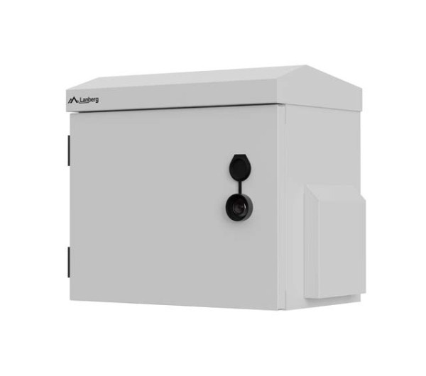 Lanberg WAH1-3230-00S 10" 3U SZÉL:320mm MÉLY:220mm MAG:300mm IP55 szürke kültéri fali rack szekrény