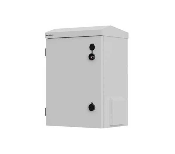 Lanberg WAH1-3450-00S 10" 3U SZÉL:340mm MÉLY:250mm MAG:500mm IP55 szürke kültéri fali rack szekrény
