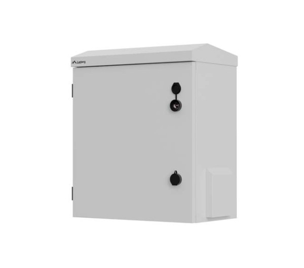 Lanberg WAH1-4250-00S 10" 3U SZÉL:420mm MÉLY:300mm MAG:500mm IP55 szürke kültéri fali rack szekrény