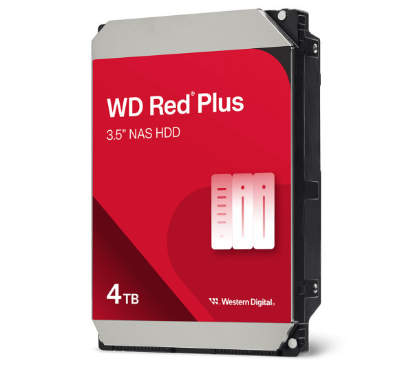 Western Digital WD40EFPX 4TB Red Plus 3,5 belső SATAIII 5400RPM 256MB NAS HDD