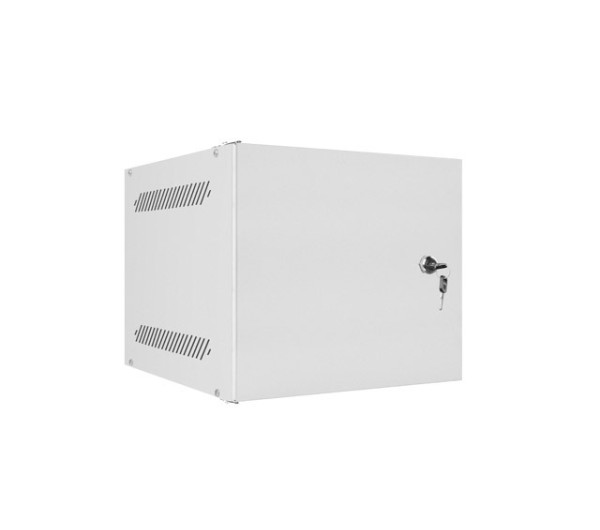 Lanberg WF10-2304-00S 10 4U SZÉL:280mm MÉLY:310mm MAG:247mm lapraszerelt fémajtós szürke fali rack szekrény