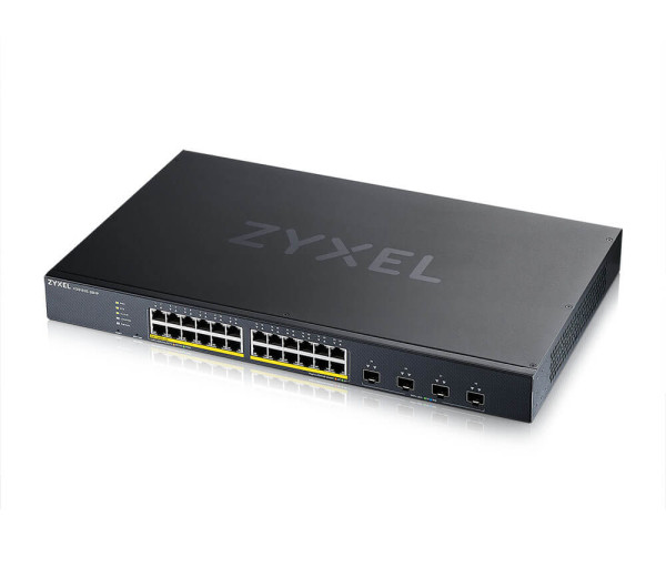 Zyxel XGS1935-28HP-EU0101F 24xGbE PoE LAN (375W) 4xSFP+ port Lite-L3 smart menedzselhető PoE Switch
