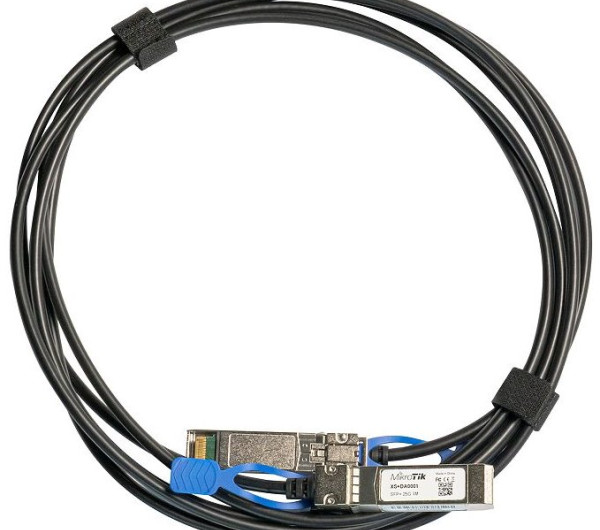 MikroTik XS+DA0001 SFP/SFP+/SFP28 1m direct attach kábel