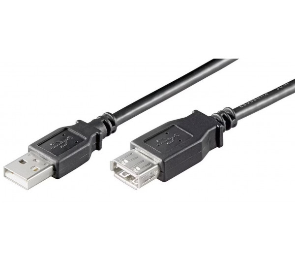 USB kábel A-A 2.0, 1,8m fekete (93599) Goobay