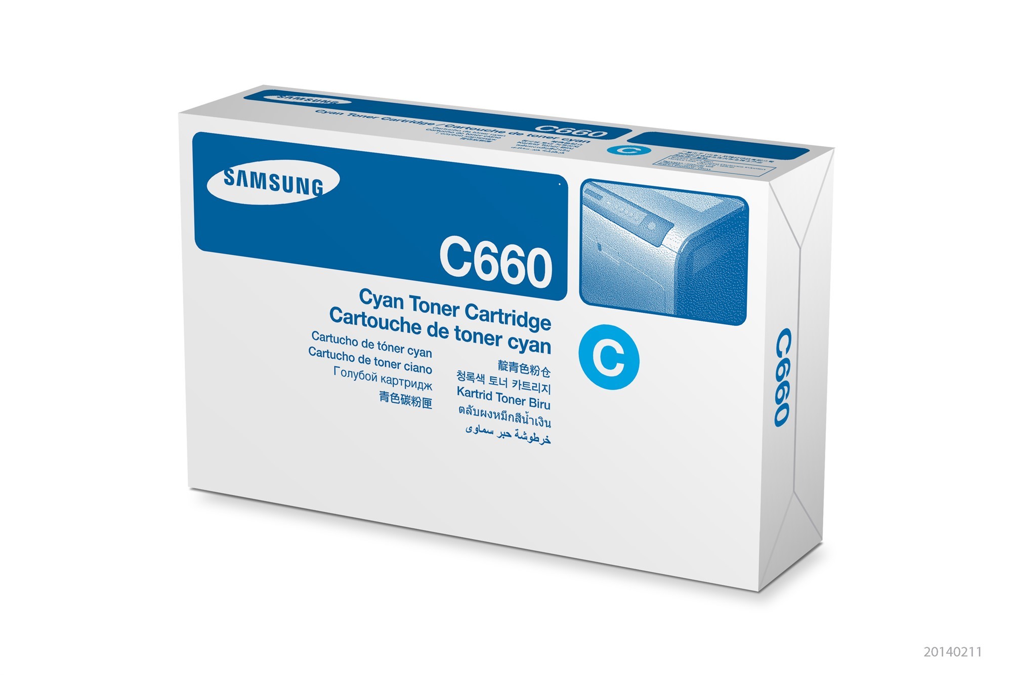 Samsung CLP 610/660A Cyan Toner 2,5k  CLP-C660A/ELS (ST880A) (Eredeti)