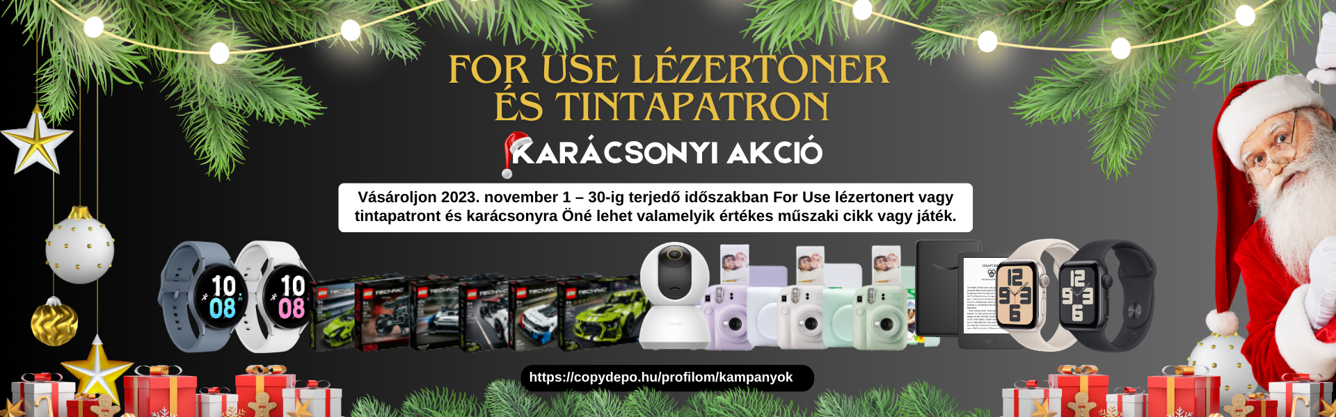 For Use lézertoner és tintapatron karácsonyi akció!2
